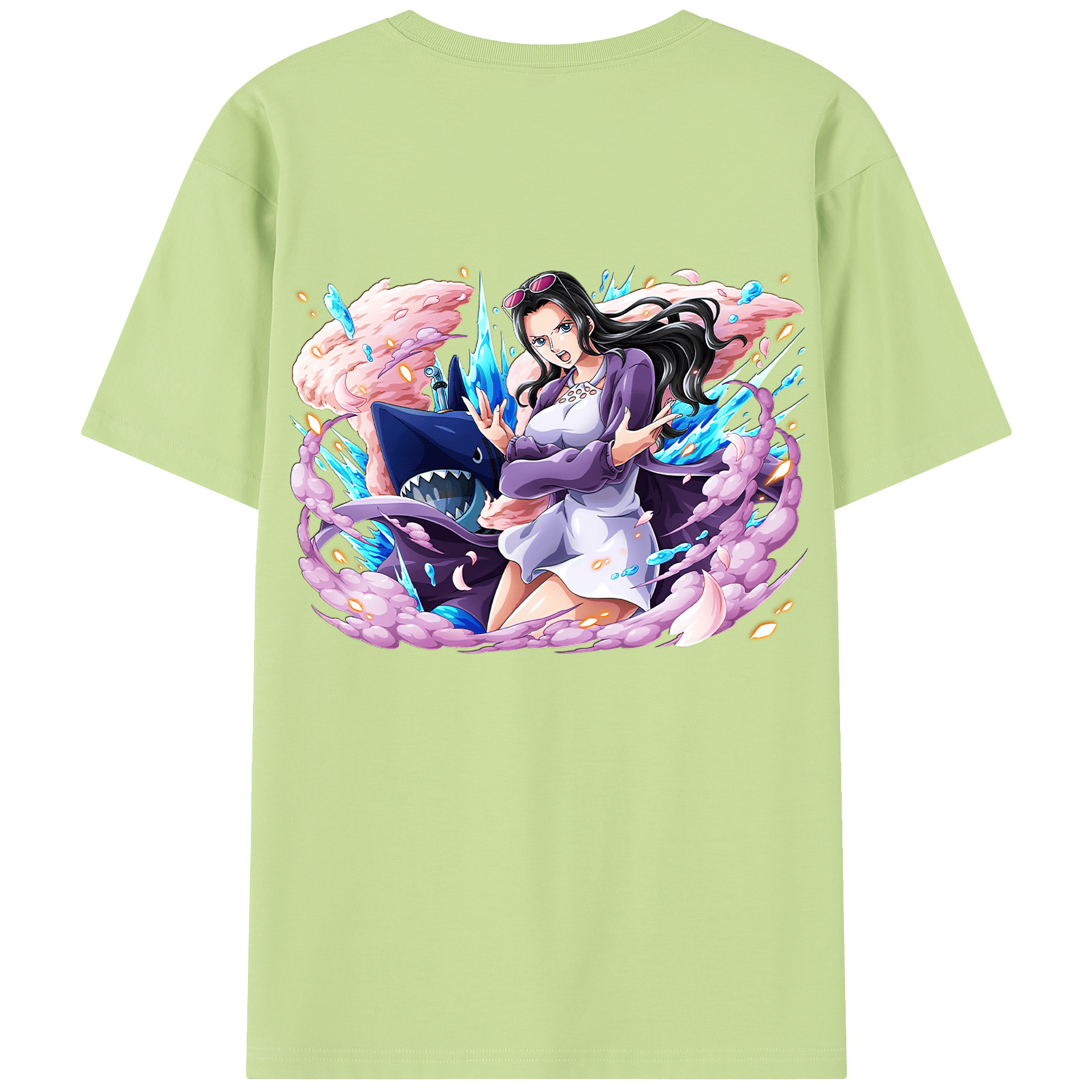 ワンピース ニコ・ロビン ONE PIECE Nico Robin 綿100％半袖Tシャツ（背面プリント）